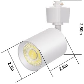 VANoopee 10W Dimmable LED Track Light Heads Pack of 8