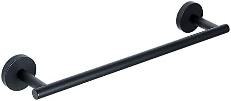 BOCbco Black Towel Rail 40Cm Wall-Mounted Towel Holder