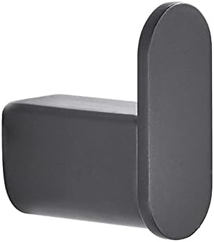 Sturdy Matt Black Towel Rail with Hooks for Bathroom and Kitchen