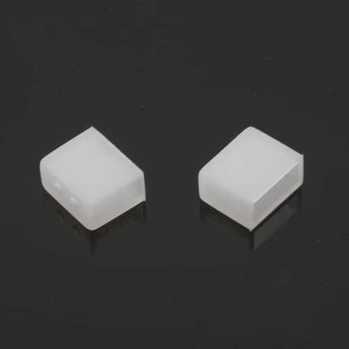 Cionyce 50 PCS LED Strip End Cap Cover 2 Holes 12mm