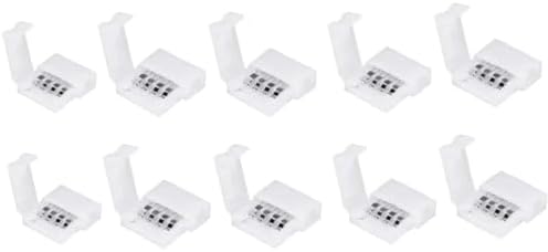 JJLFresheners 10 Pcs 4 Pin LED Strip Connectors for Track Lighting