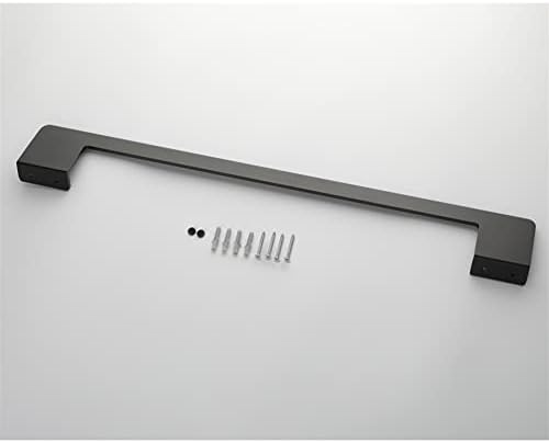 ANNBKA Aluminum Towel Bar Black Wall Mounted Towel Holder for Bathroom Kitchen