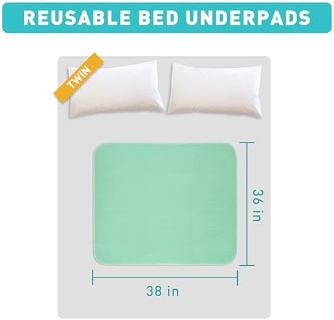 Bunlitent Washable Underpads 36 x 38 4 Pack