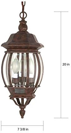 Nuvo 60895 3 Light Hanging Wall Lantern BronzeDark