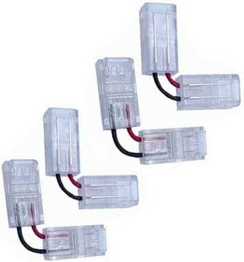 Depyequ L Shape 2 Pin Solderless LED Strips Connectors