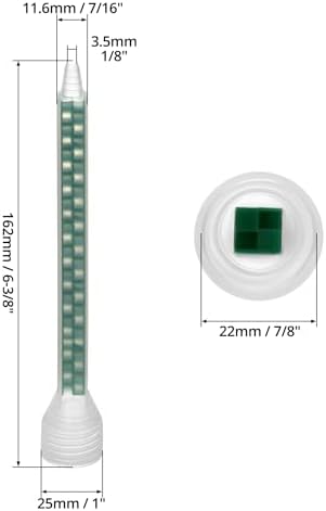 QWORK Epoxy Mixing Nozzle Tip Pack of 20 1