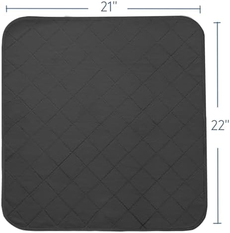 Magik Kover Waterproof Chair Pads 4 Pack Reusable - Black