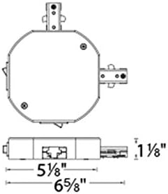 WAC Lighting THL-RIGHT-1-2A-WT Track Current Limiter