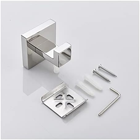 ANNBKA Chrome Towel Rail Wall Mounted Towel Holder Set 1