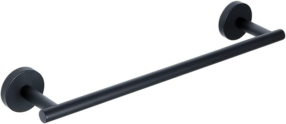 BOCbco Black Towel Rail 40Cm Wall-Mounted Towel Holder