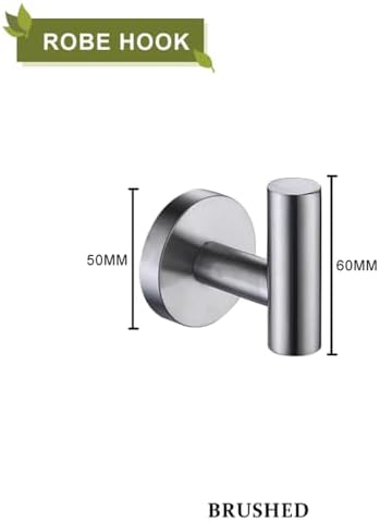 Brushed Stainless Steel Towel Bar Set for Bath and Kitchen