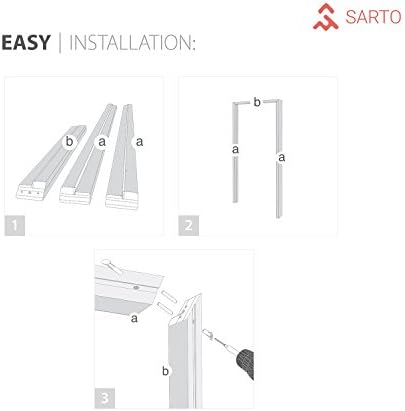 SARTODOORS French Double Panel Lite Doors 60x80 with Hardware 1