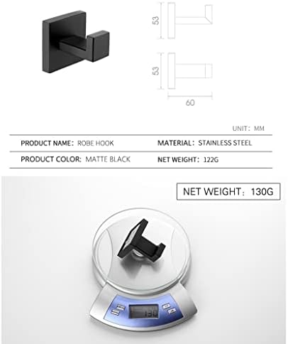 ANNBKA Matte Black Bathroom Accessories Set 1