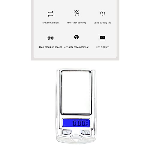 Digital Pocket Scale with LED Display 200g 001g for Kitchen Jewelry