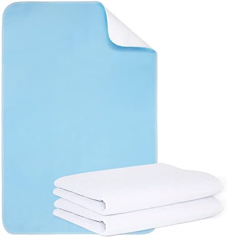 Mancosi Reusable Incontinence Bed Pads 34x52 Waterproof 2 Packs