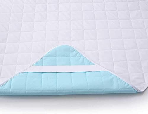 KANECH Waterproof Bed Pad for Adults and Kids 60x80 Reusable with Straps