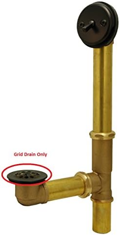 Plumb USA Tub Drain Strainer with Screw Oil Rubbed Bronze 2-78 Inch