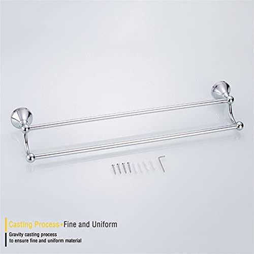Gold Double Towel Bar with Black Antique Finish