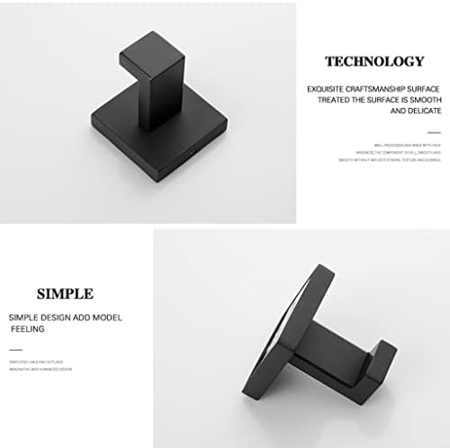 ANNBKA Matte Black Bathroom Accessories Set 1