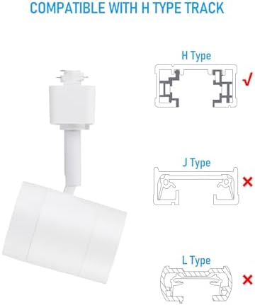 LEONLITE 4-Pack 85W LED Track Light Heads