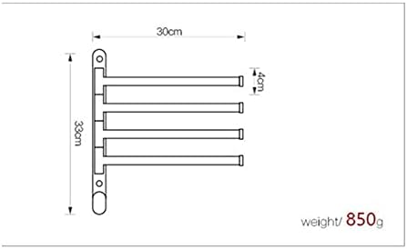 ANNBKA Foldable Rotatable Towel Bar Brass