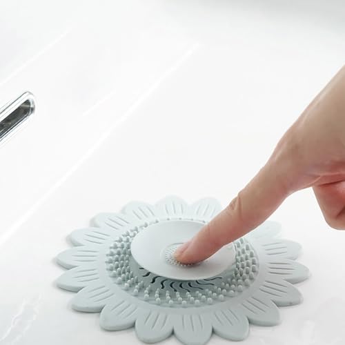 Hair Catcher Shower Drain Cover Protector Silicone