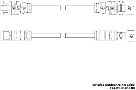 WAC Landscape Lighting Strip Joiner Cable 72in