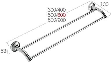 TiStm Double Towel Rail Wall Mount 30Cm Stainless Steel