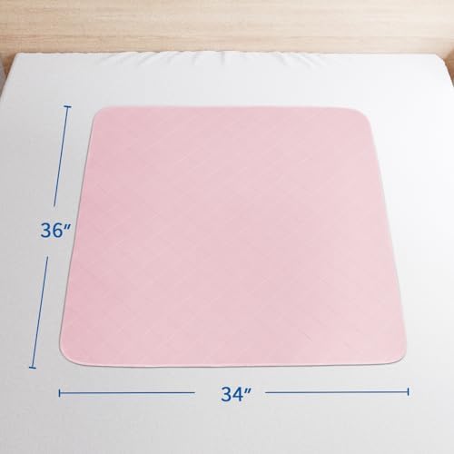 Moonsea Waterproof Bed Pads 2 Pack Reusable for Incontinence