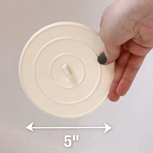 Danco 89042P 5 Inch White Flat Drain Stopper 2-Pk