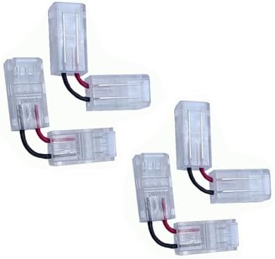 Depyequ L Shape 2 Pin Solderless LED Strips Connectors