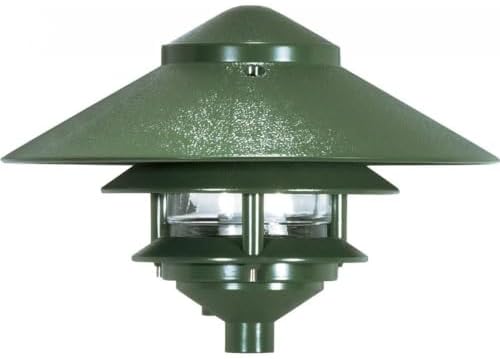 Nuvo One Light Outdoor 2 Louver Path Light Green