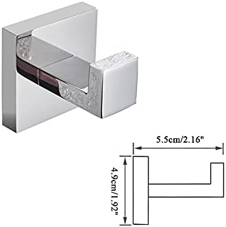 ANNBKA Chrome Towel Rail Wall Mounted Towel Holder Set 1