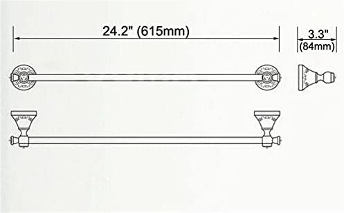 Annbka Black Oil Rubbed Brass Towel Bar