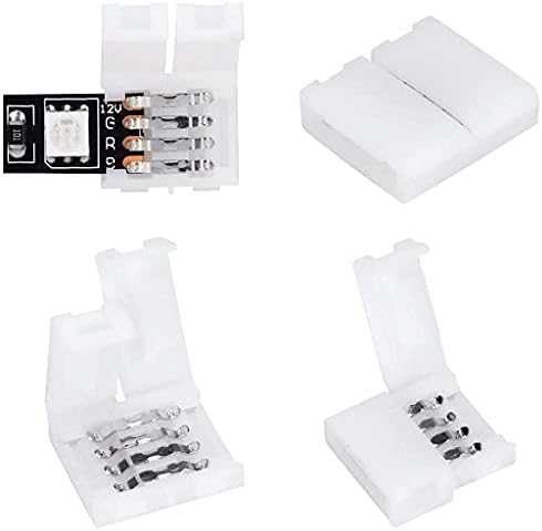 JJLFresheners 10 Pcs 4 Pin LED Strip Connectors for Track Lighting