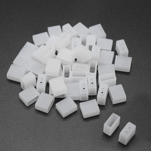 Cionyce 50 PCS LED Strip End Cap Cover 2 Holes 12mm