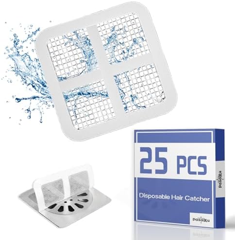 PASAGLU 4 x 4 Disposable Shower Drain Hair Catcher