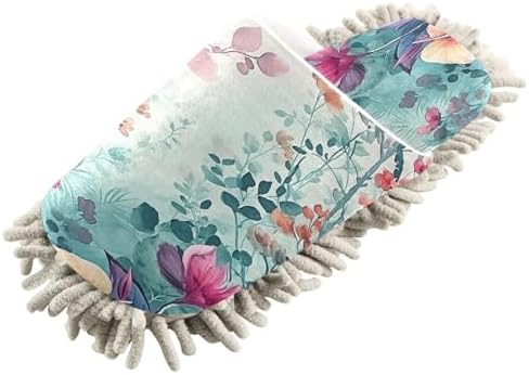 Zhirexin Watercolor Mop Slippers with Microfiber Sole