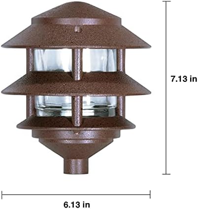 NUVO SF76 632 One 2 Louver Pathway Light Old Bronze
