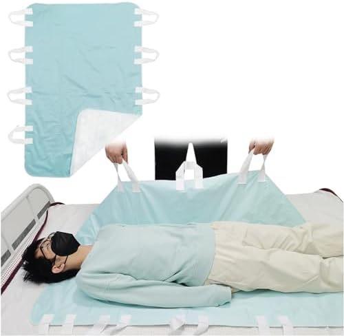 Washable Reusable Incontinence Bed Pad with 8 Handles