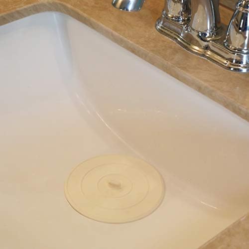 Danco 89042P 5 Inch White Flat Drain Stopper 2-Pk
