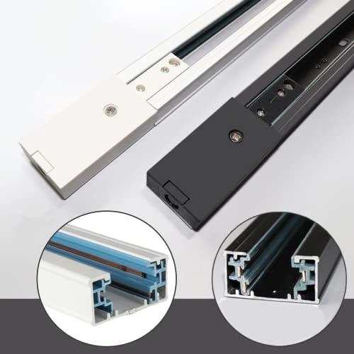HSJZZM H Track Lighting Rail Kit 5FT 120V White