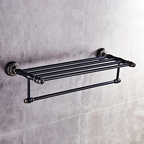 ANNBKA Black Gold Foldable Towel Bar