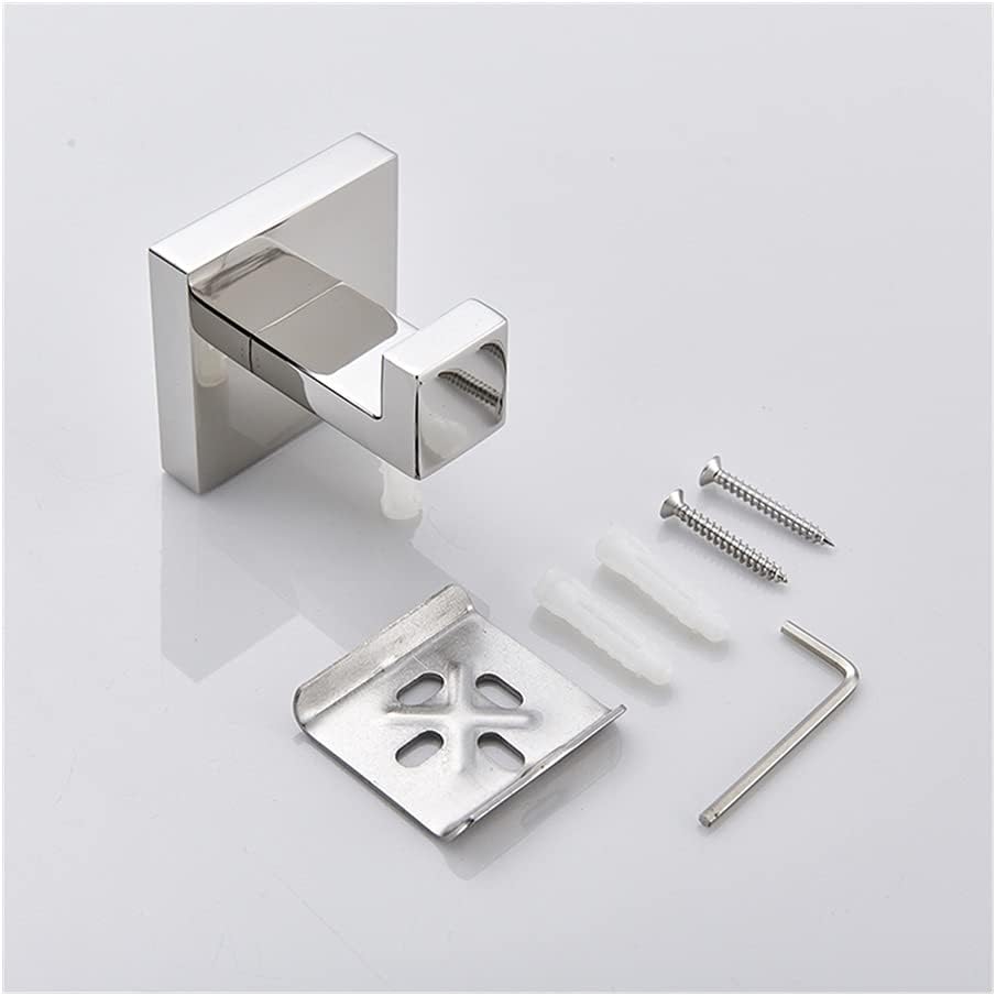 ANNBKA Chrome Towel Rail Wall Mounted Towel Holder Set 1