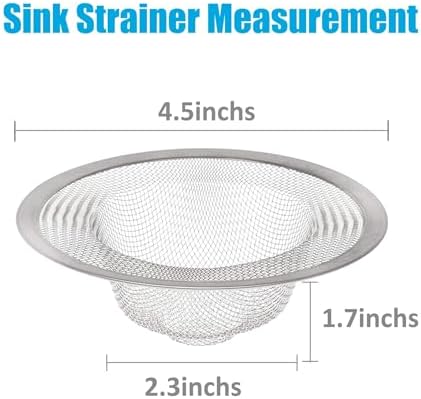Lunyi 2 PCS Stainless Steel Sink Strainer 45 Inch