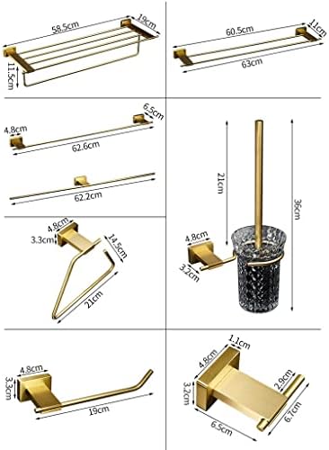 ANNBKA Bathroom Hardware Set All Copper Solid Light Luxury Towel Bar Holder