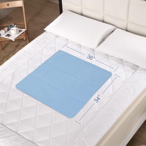Springspirit Reusable Waterproof Bed Pads 34x36 2 Pack