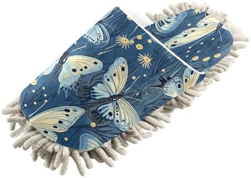 Zhirexin Butterfly Microfiber Mop Slippers