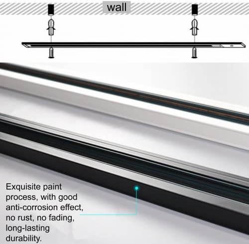 HSJZZM H Track Lighting Rail Kit 5FT 120V White