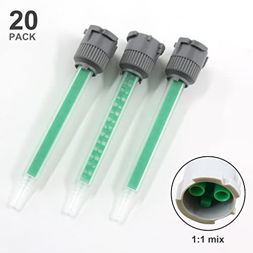 20 Pcs Green Epoxy Mixing Nozzle Tip